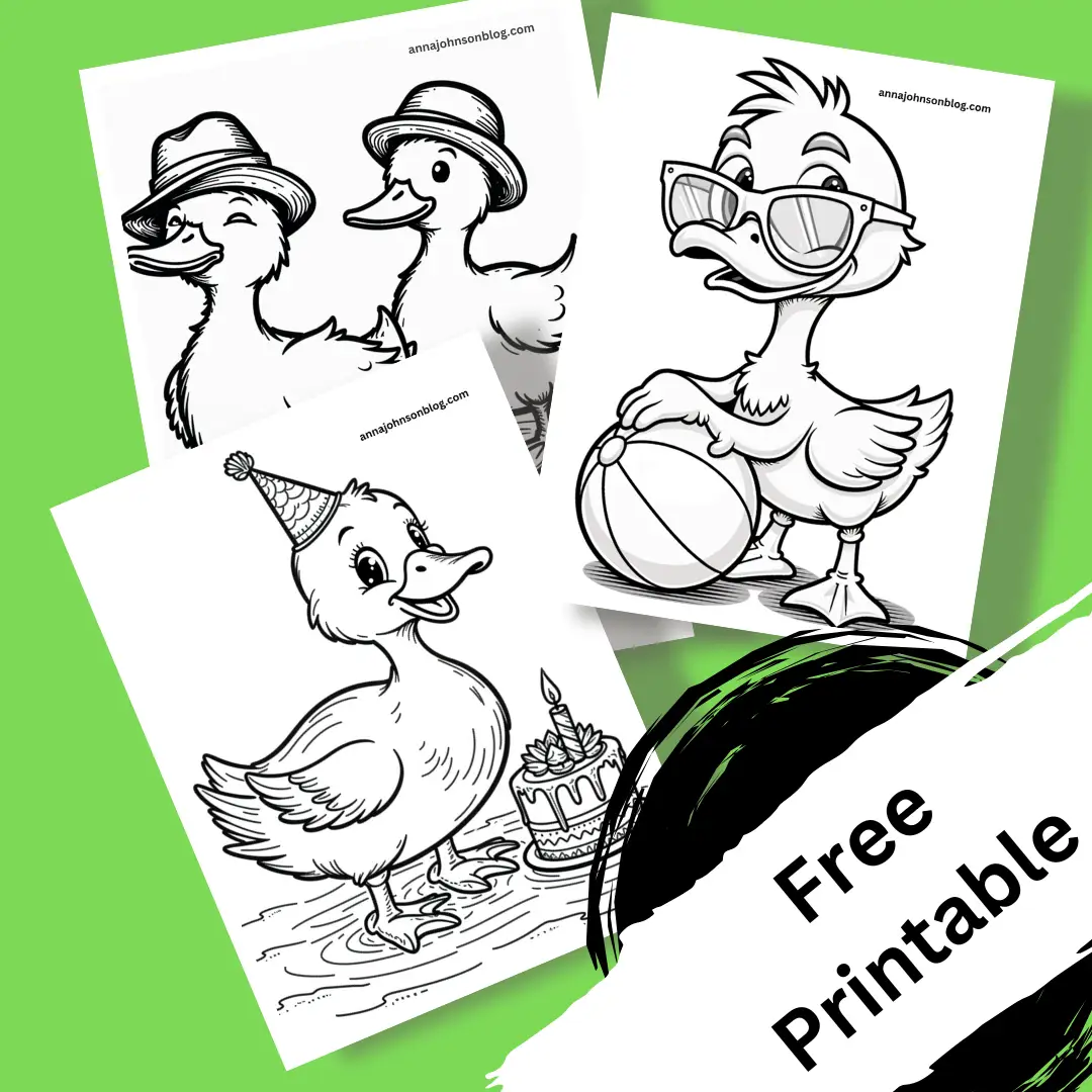 duck coloring page