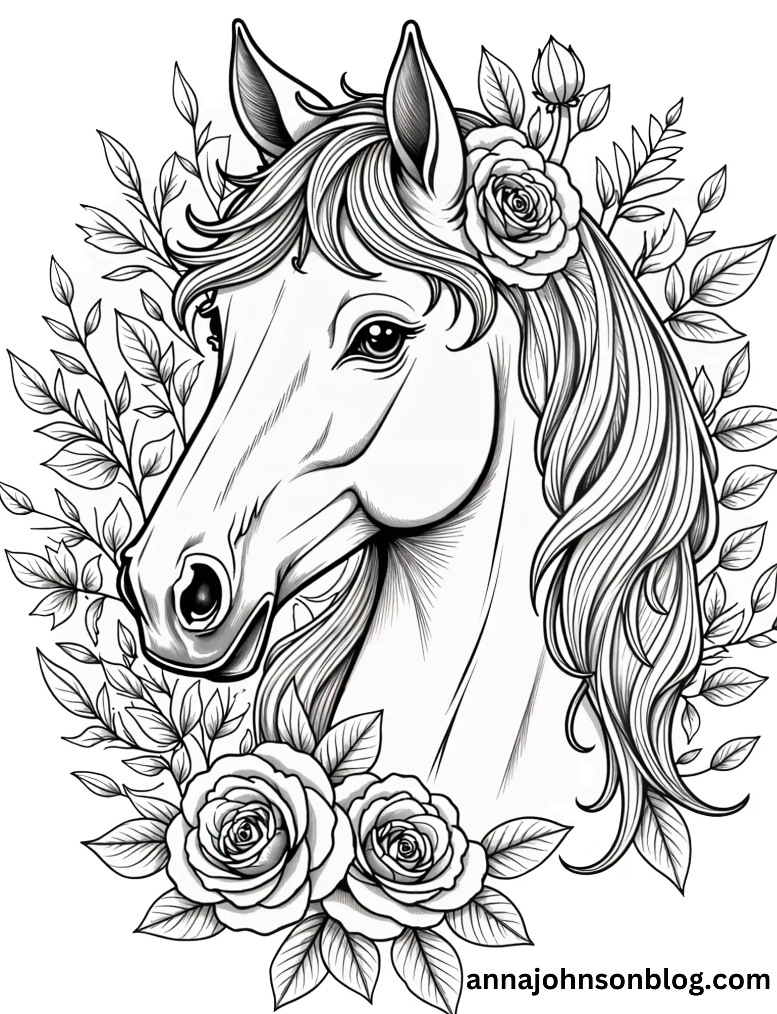 horse-coloring-pages