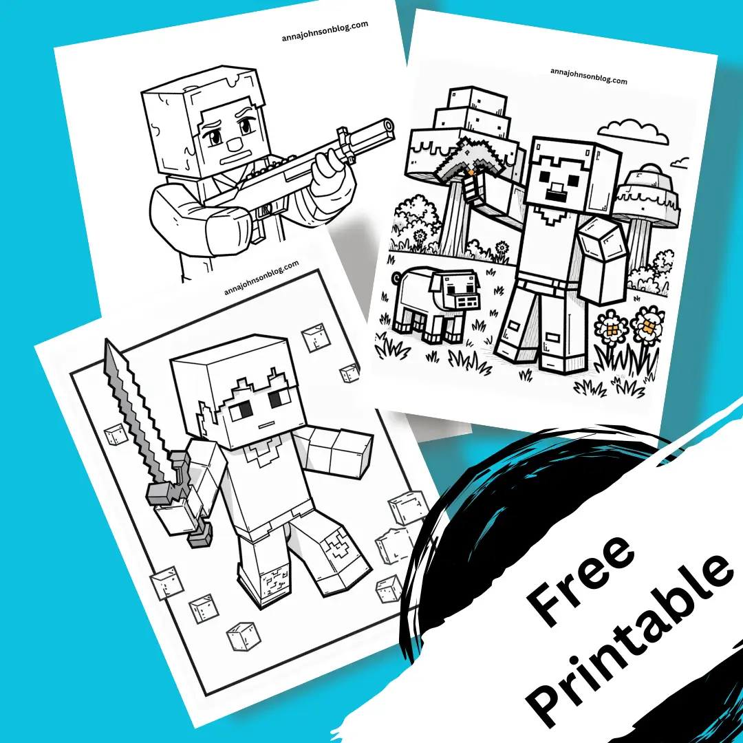 minecraft coloring pages