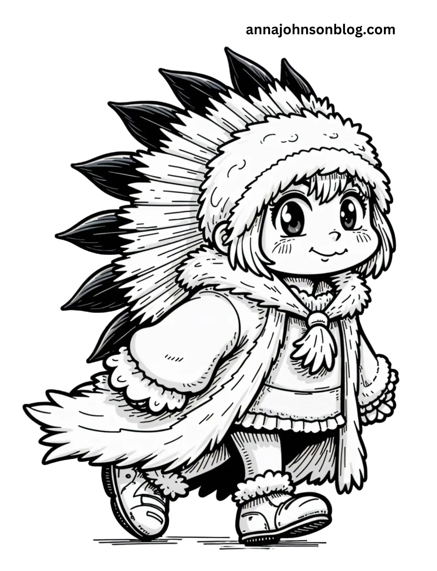 native-indian-coloring-pages
