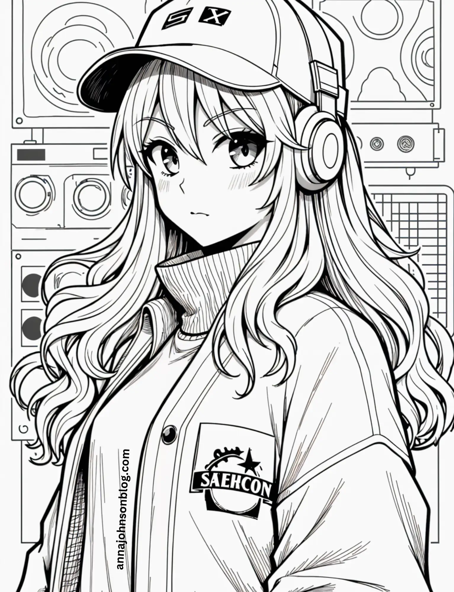 anime-girl-coloring-pages