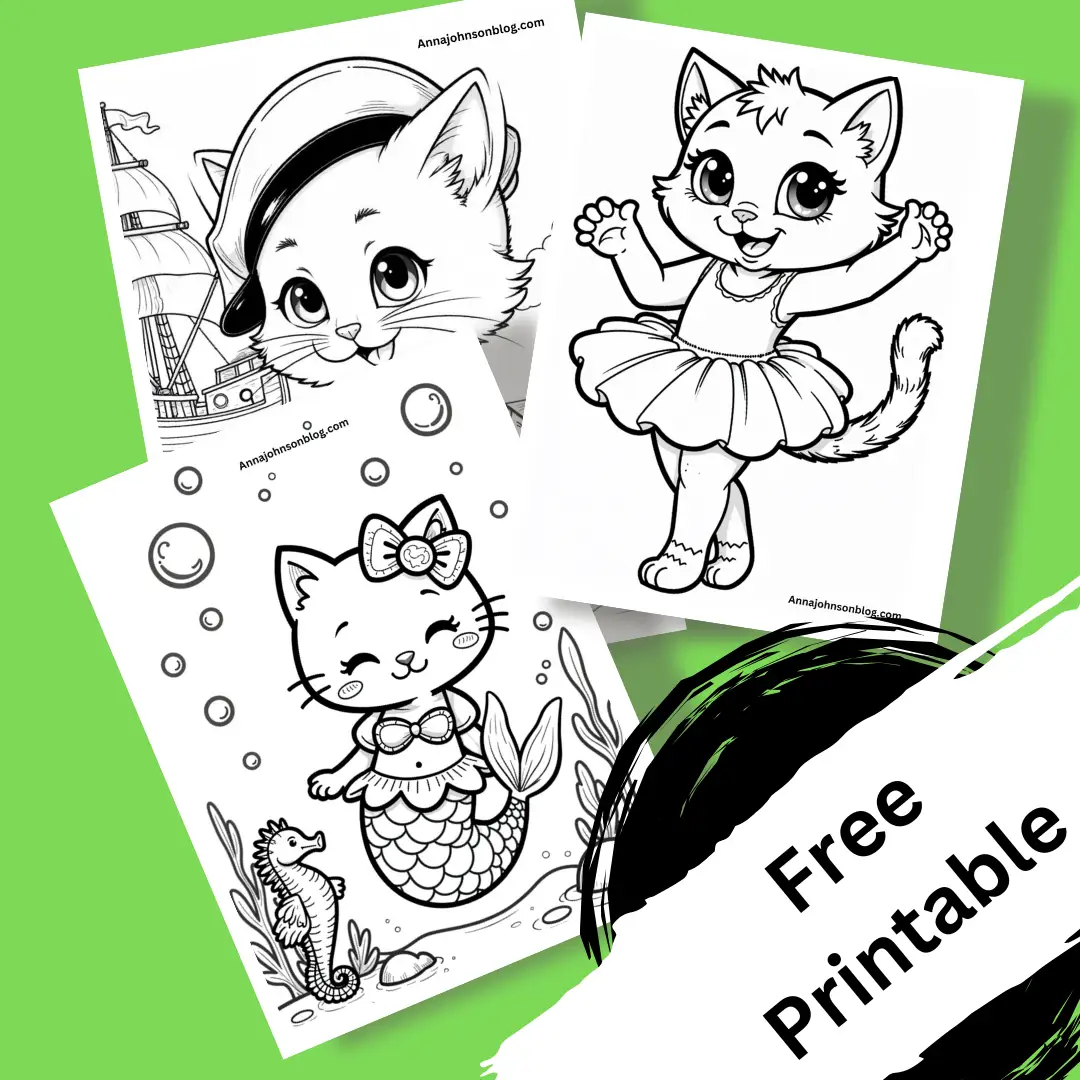 cat coloring page