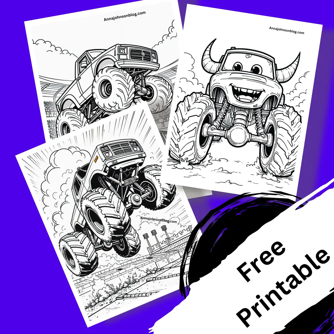 monster truck coloring pages