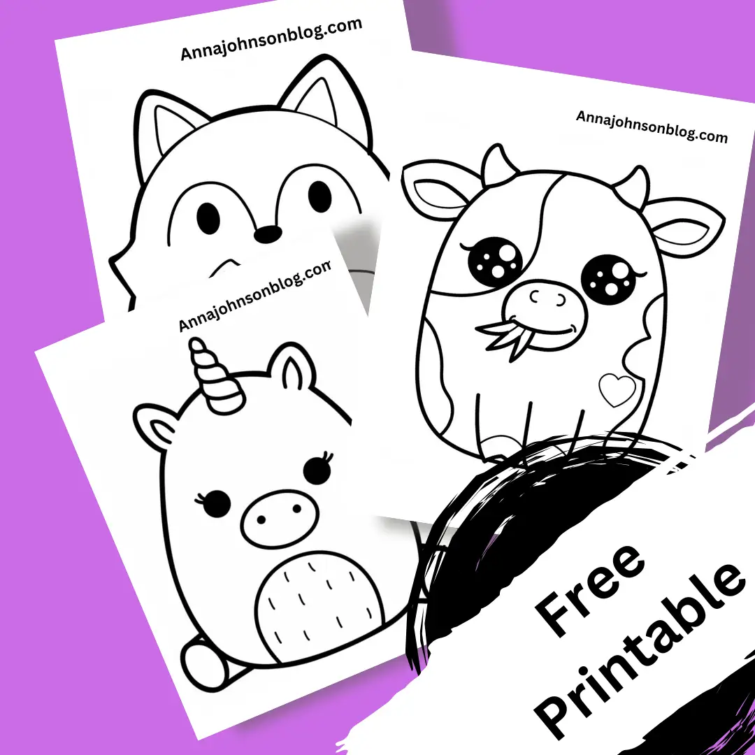 squishmallow coloring page