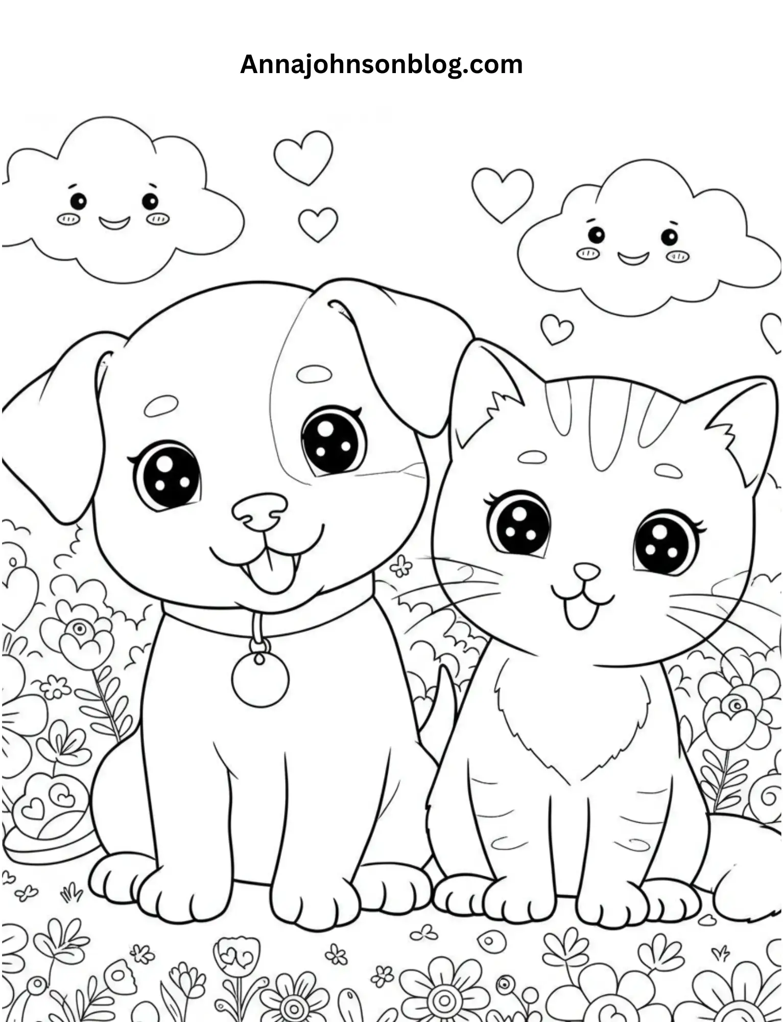 Dog-and-cat-coloring-page