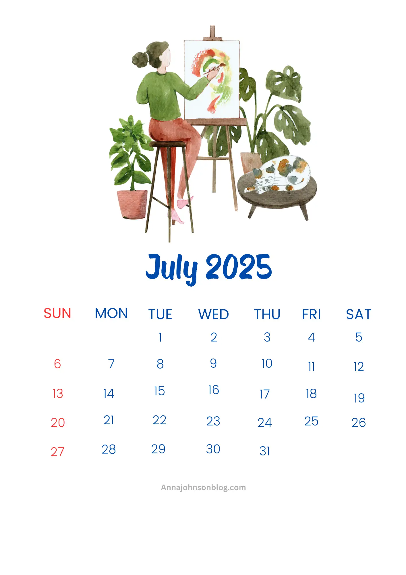 July-2025-Calendar
