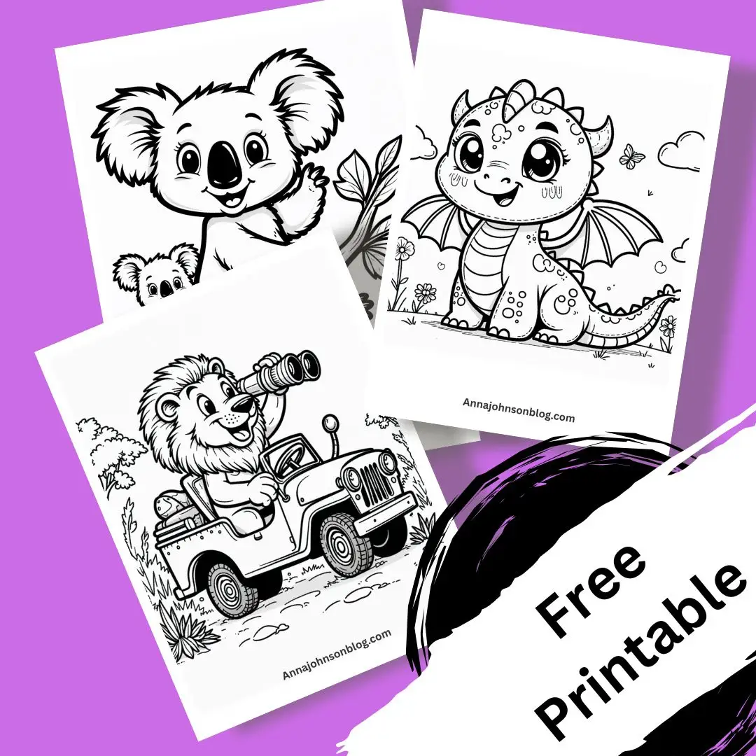 animal coloring pages cute