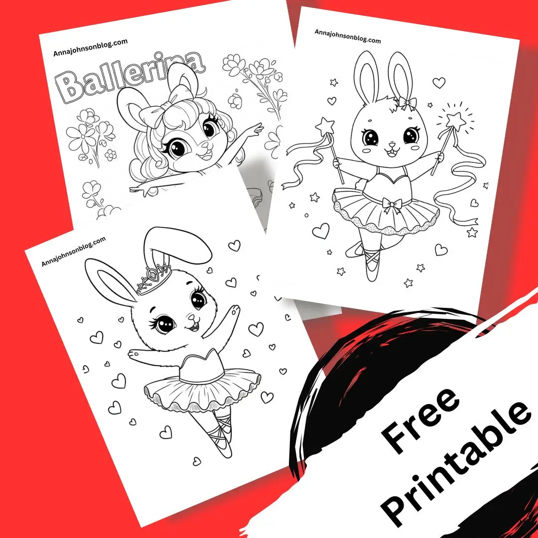 ballerina bunny coloring page