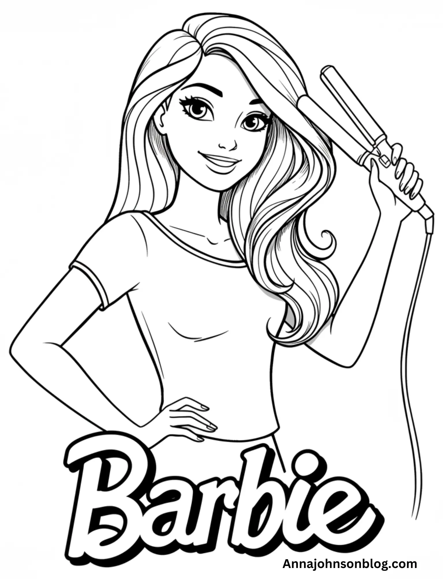 barbie-colouring