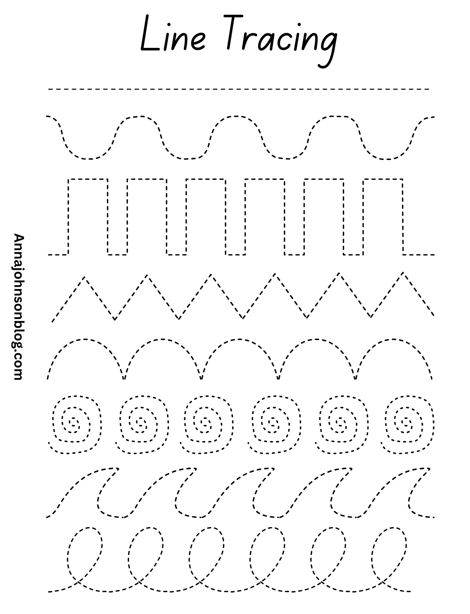 tracing-line-worksheet