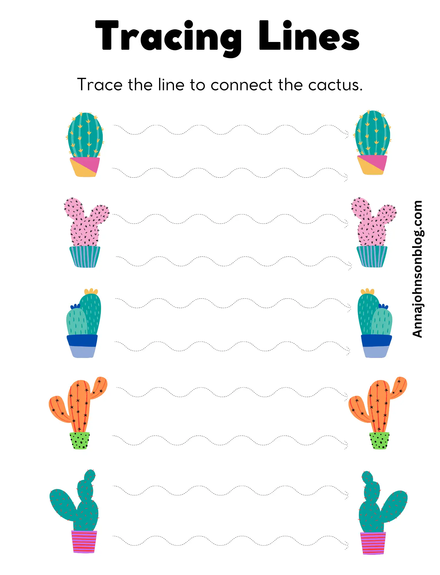 tracing-line-worksheet