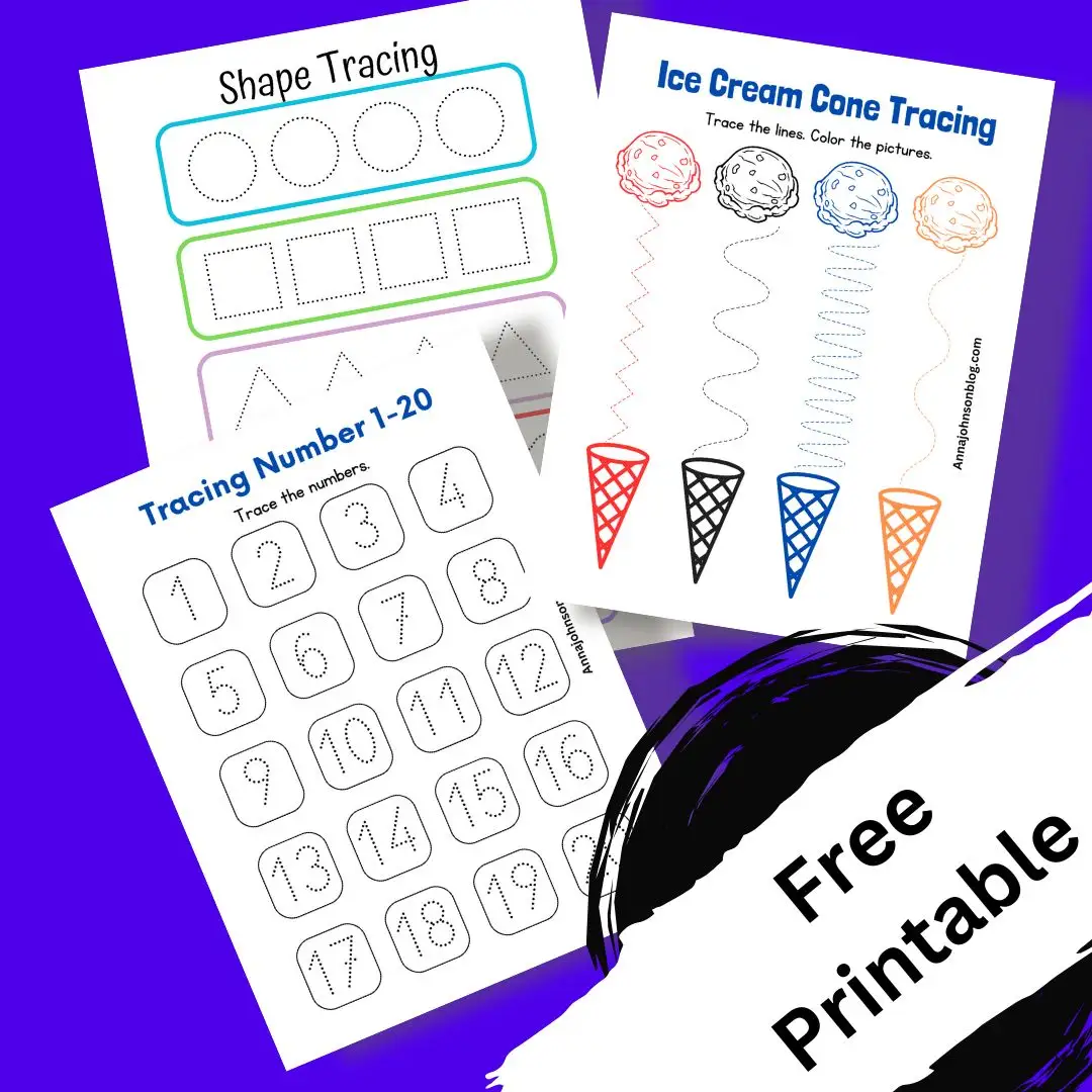 tracing line worksheet
