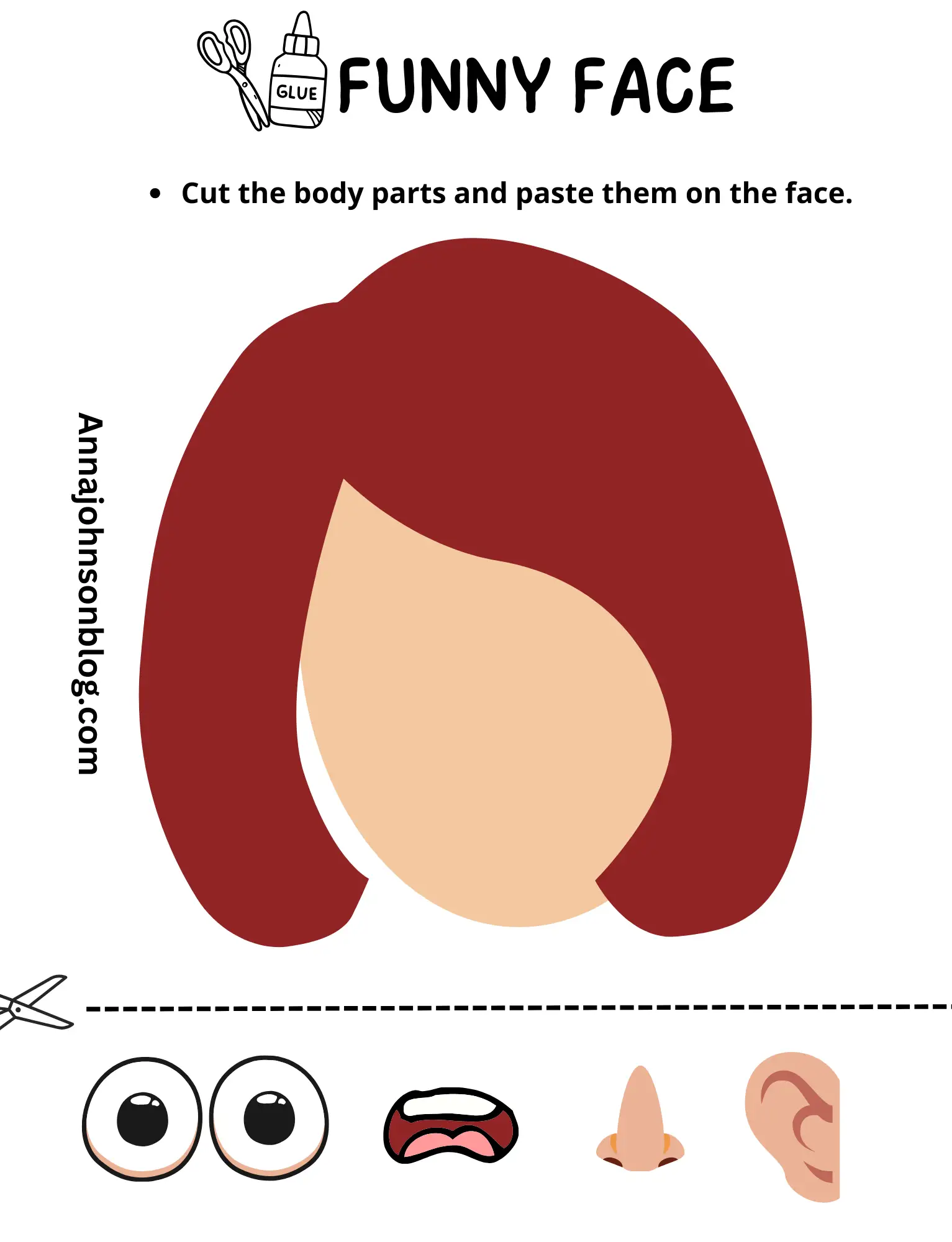 worksheet-body-parts-preschool