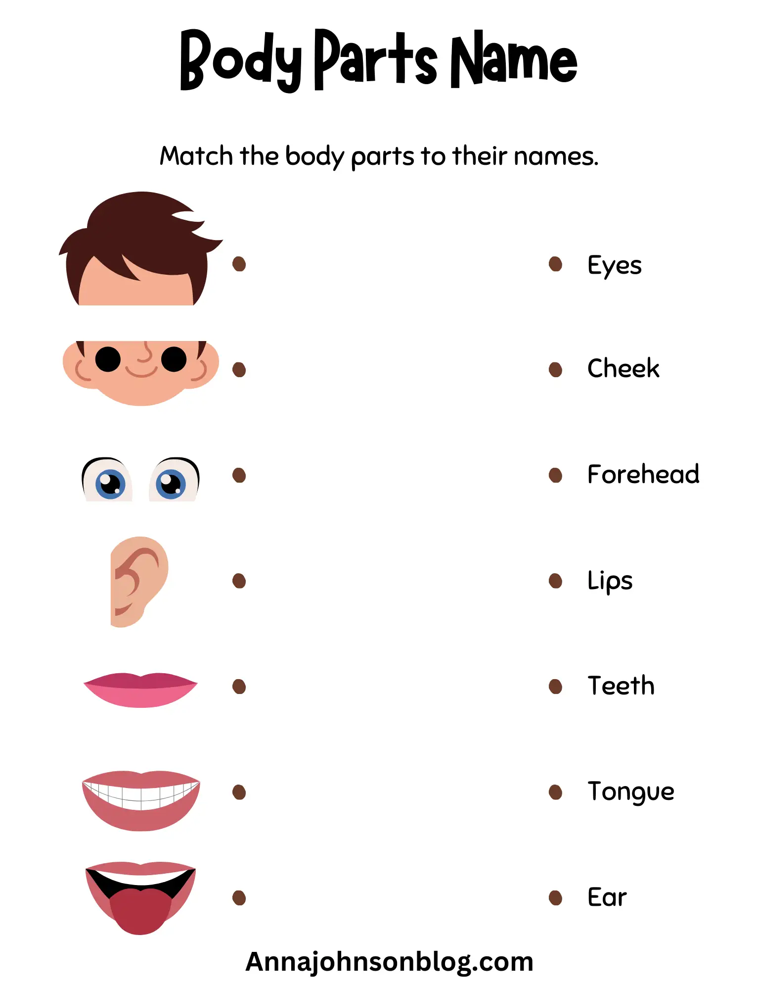 worksheet-body-parts-preschool