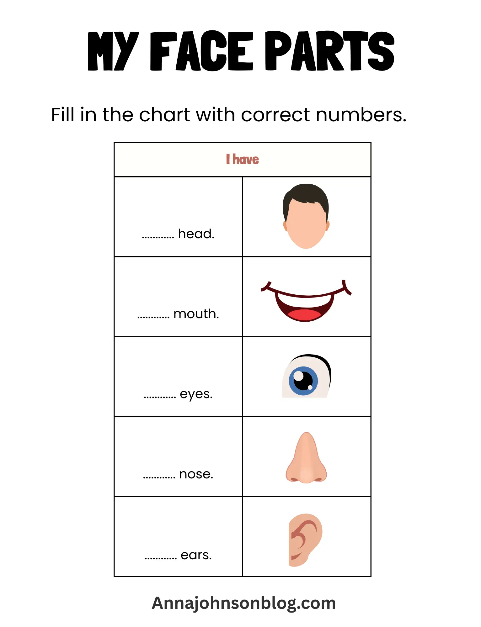 worksheet-body-parts-preschool