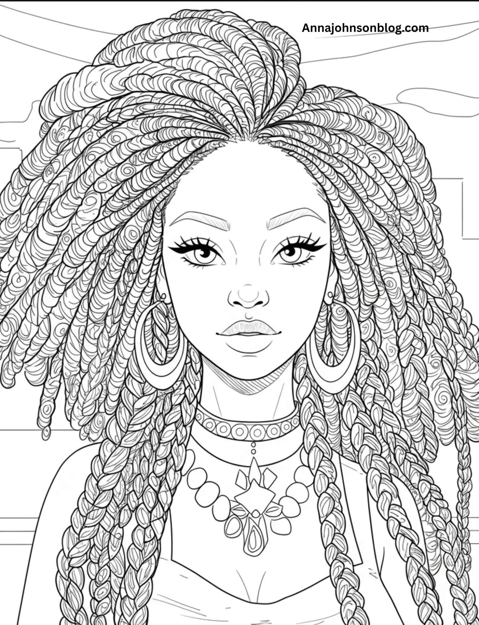 African-Women-Coloring-Pages