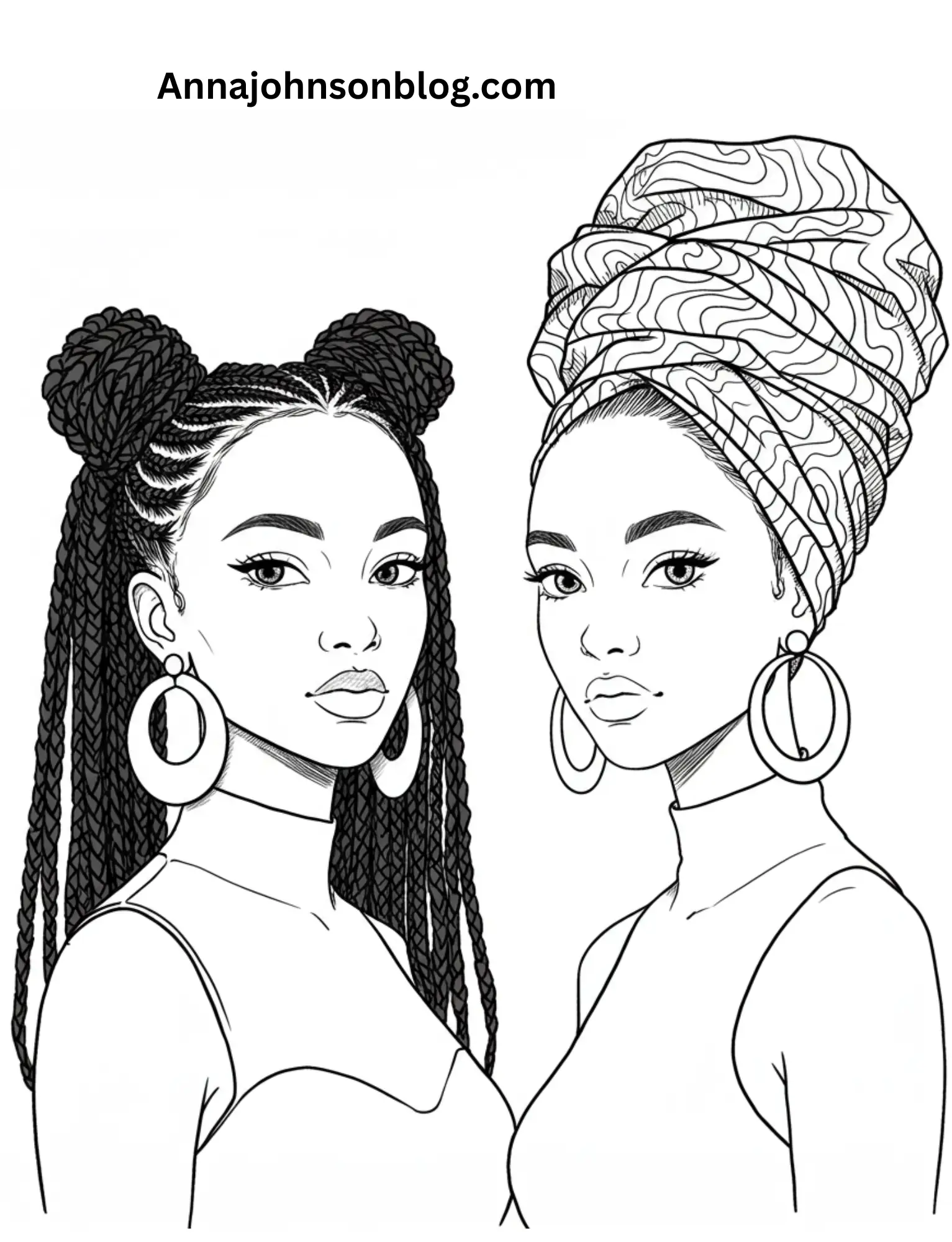 African-Women-Coloring-Pages