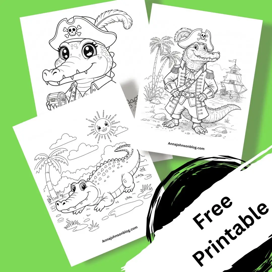 crocodile coloring page