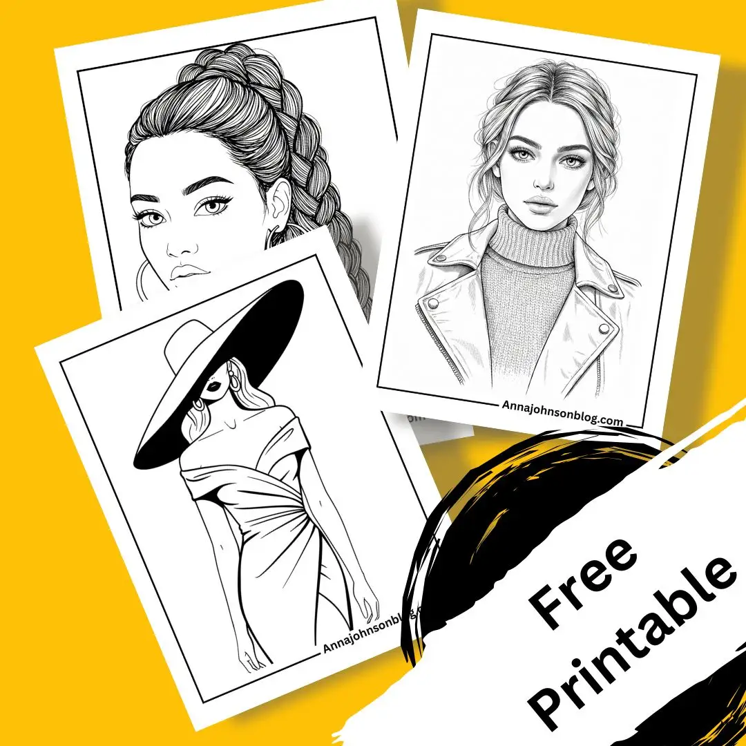 free women coloring page